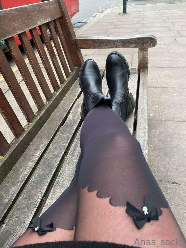 While waiting for my cab… Thought I’d show of my lovely legs..