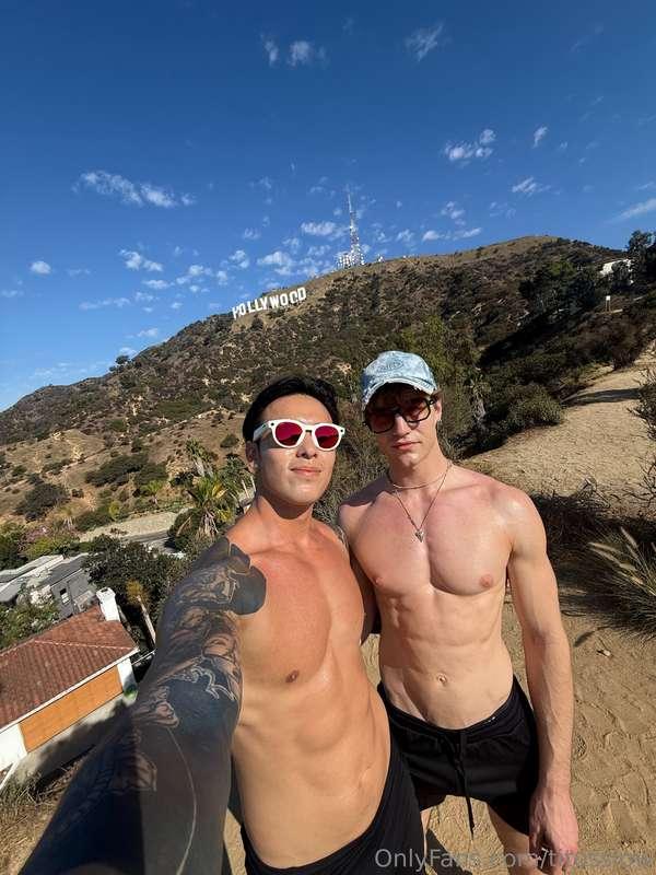 Before and after our hike in Hollywoodwho wanna see more of ..