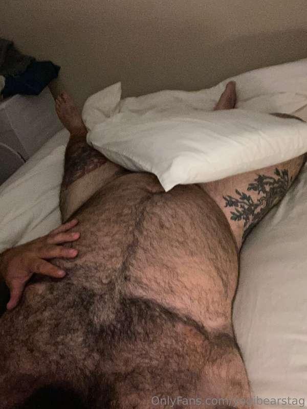 In bed waiting for cuddles