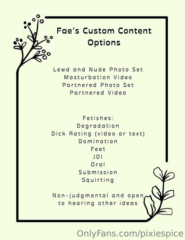 Long overdue lists of my pre-made content, as well as custom..