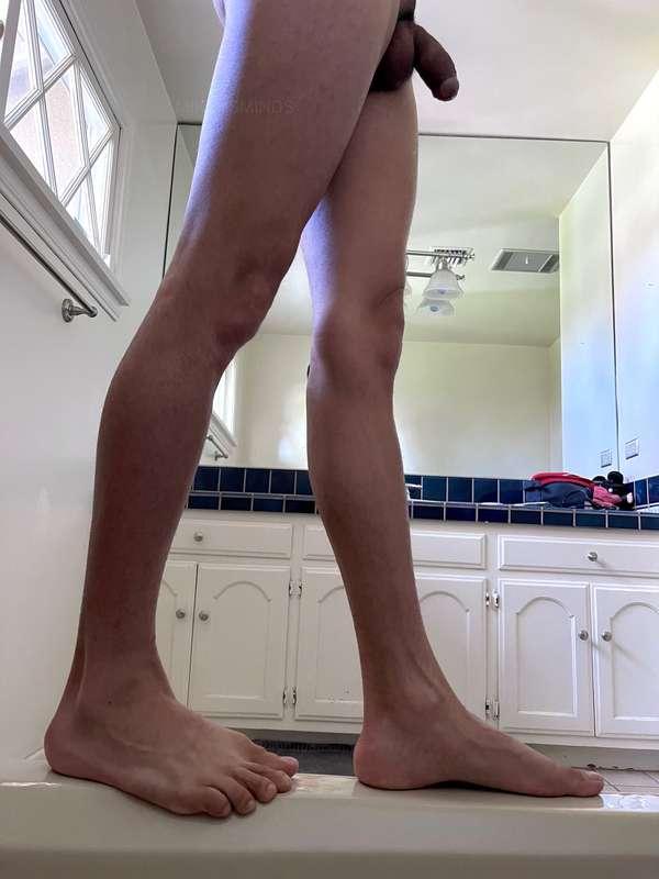 Come on over and caress my legs.