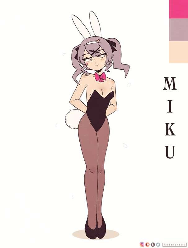 Rabbit Hole Miku pinup (+NSFW Version)