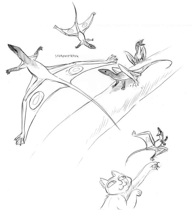 Extinct Creatures-- Sharovipteryx