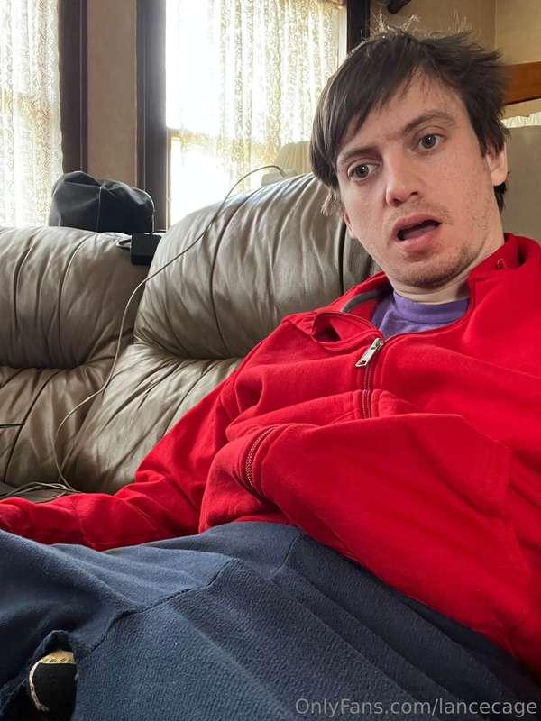 Just saw this hole in my sweatpants after the gym