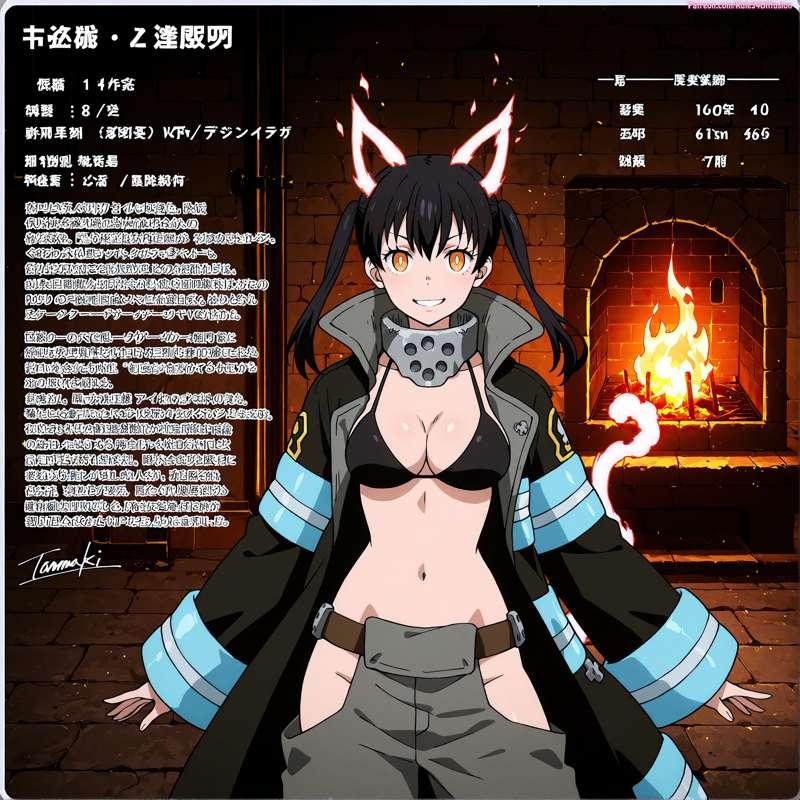 Tamaki Kotatsu of Fire Force Sexy Poses [Gen 2.5]
