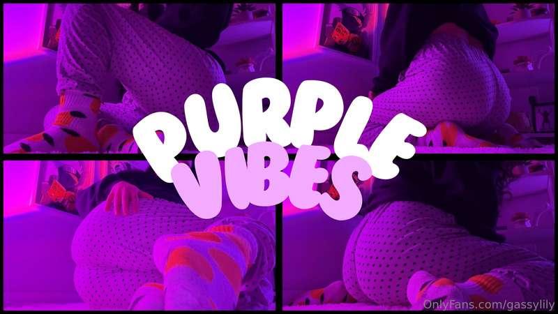 Purple farts 💜 Huge farts in my pyjamas with a sensual ambie..