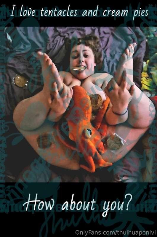 I love tentacles and cream pies, don't you? Watch the video ..