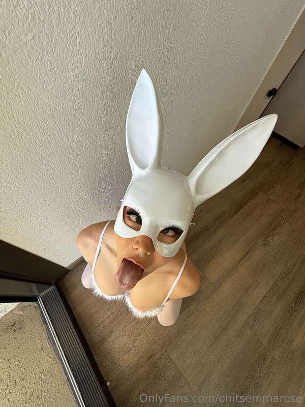 Are you gonna grab my ears when you fuck my throat?? 🐰