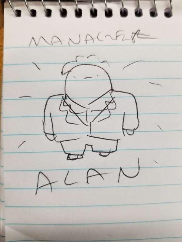 Manager Alan Doodle