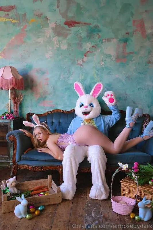 Laying across his lap in this pastel lingerie, and he still ..