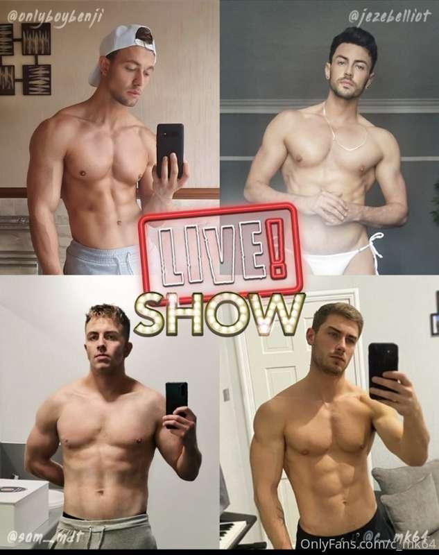 🌟 🌟 🌟   LIVE SHOW   🌟 🌟 🌟
Join @onlyboybenji, @jezebelliot, ..