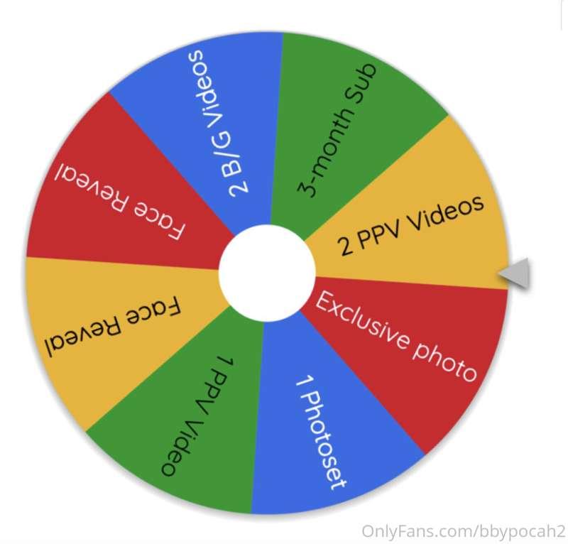 SPIN THE WHEEL:

Tip 10$ for one spin!
Tip 25$ for 3 spins! ..