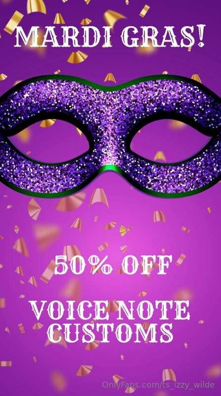 💥 ＤＥＡＬ ＯＦ ＴＨＥ ＤＡＹ💥lets make your Mardi Gras morning better 💜..