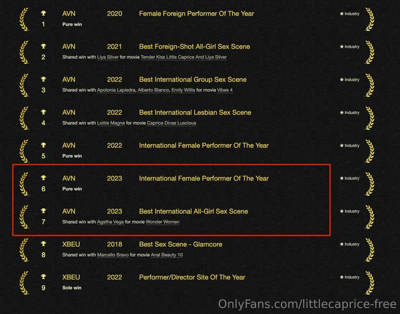 I am so excited!!!🥳 2023 INTERNATIONAL FEMALE PERFORMER OF T..