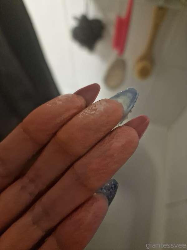 One of these fingers has been inside my pussy, but which one..