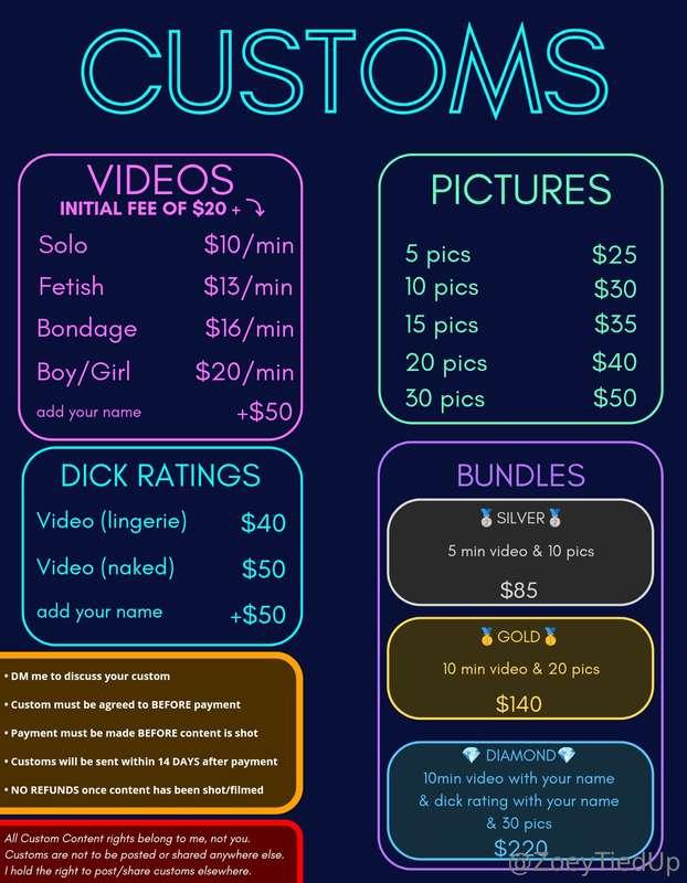 Remember I'm always open to do custom content for you😊
I'd l..
