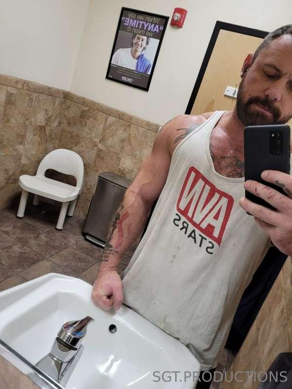 Sweaty day at the gym