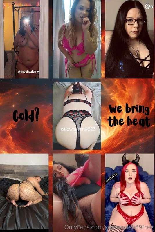 We’re all here to get you hot 🥵 when it’s so cold outside ❄️..