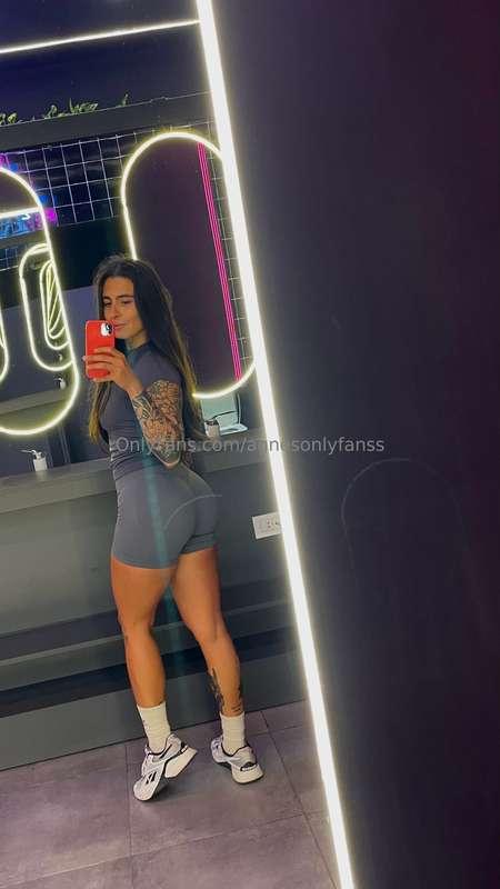 I slip out of my gym clothes… and surprise 😈 underneath I ha..