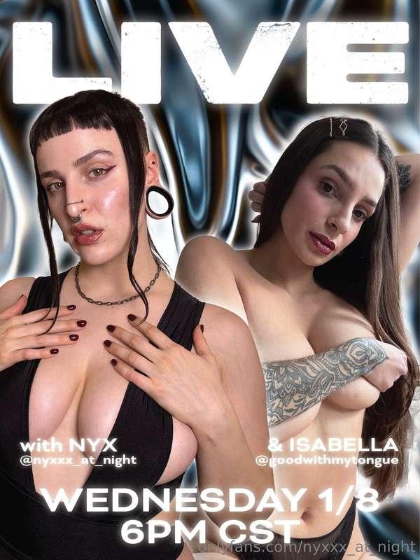 🖤 TONIGHT! 🖤 live with @goodwithmytongue 