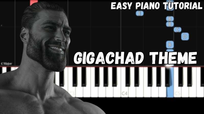 Easy MIDI - Gigachad Theme (Atlantic Notes Arrangement + Tempo + Colors + Key)