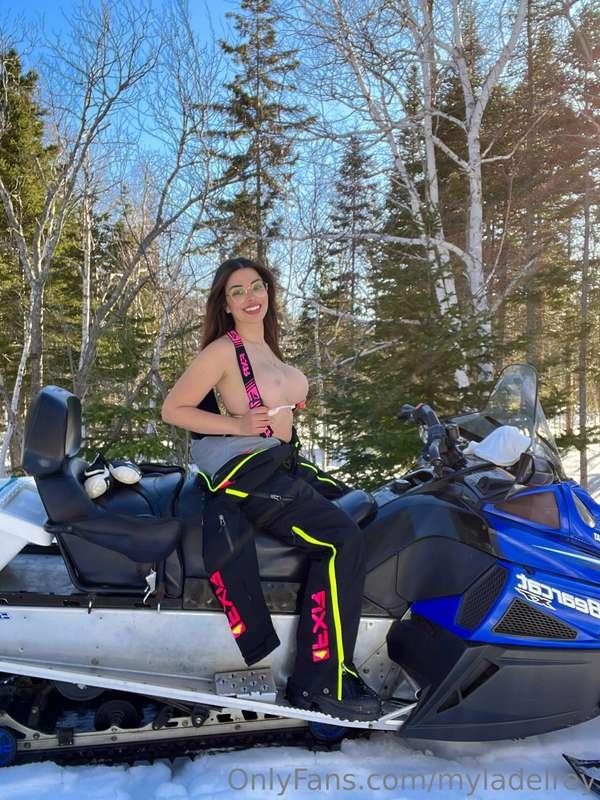 Would you join me on a snowmobile ride that leads to some st..