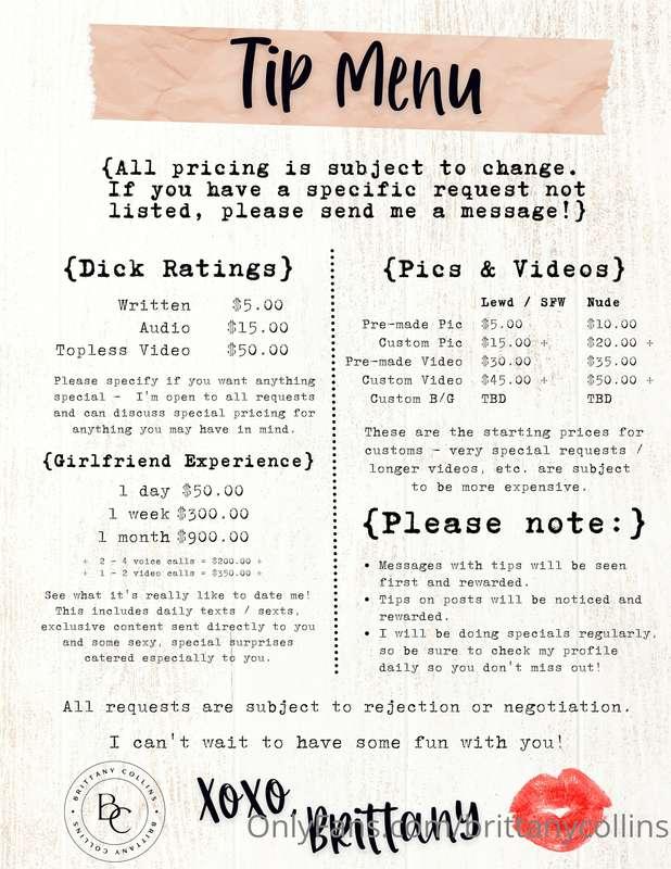 ✨WEEKEND SALE: Purchase ANYTHING off my tip menu from now un..