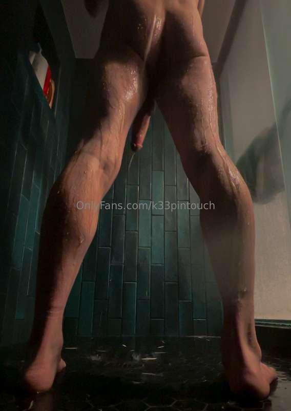 How do my calves look? Be on the lookout, new shower video h..