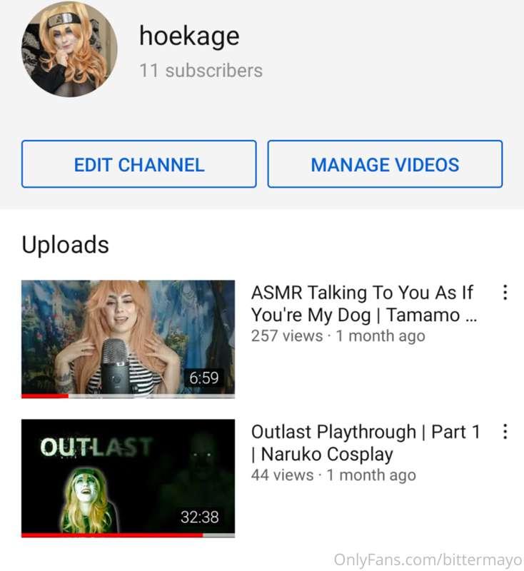 My YouTube channel is hoekage if you wanna check it out 👉👈 
..