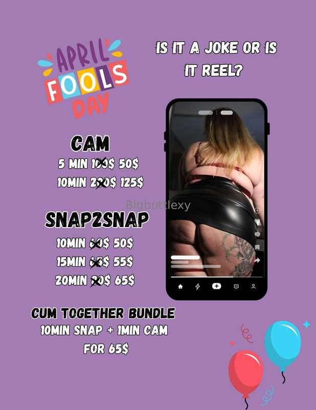 April fool or not? 👀Let's enjoy a time together to cum 🤤Subs..