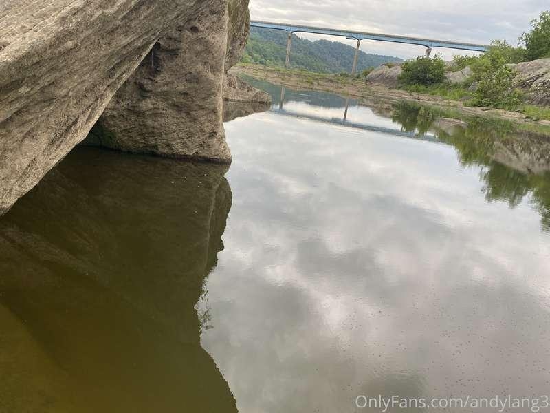 Out fishing by Holtwood dam