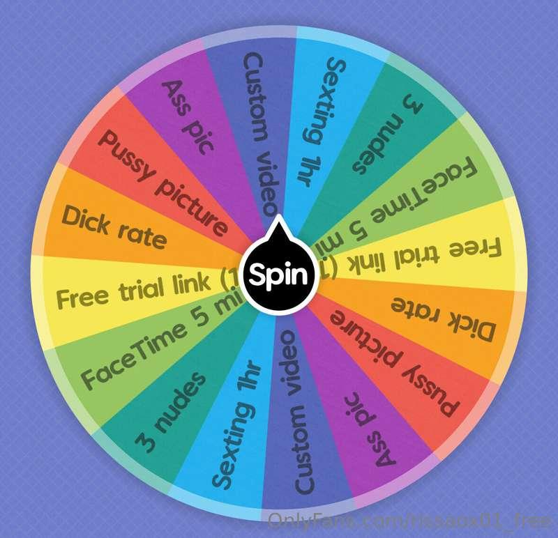Tip $10 to get a spin.
I will send a screen recording of the..