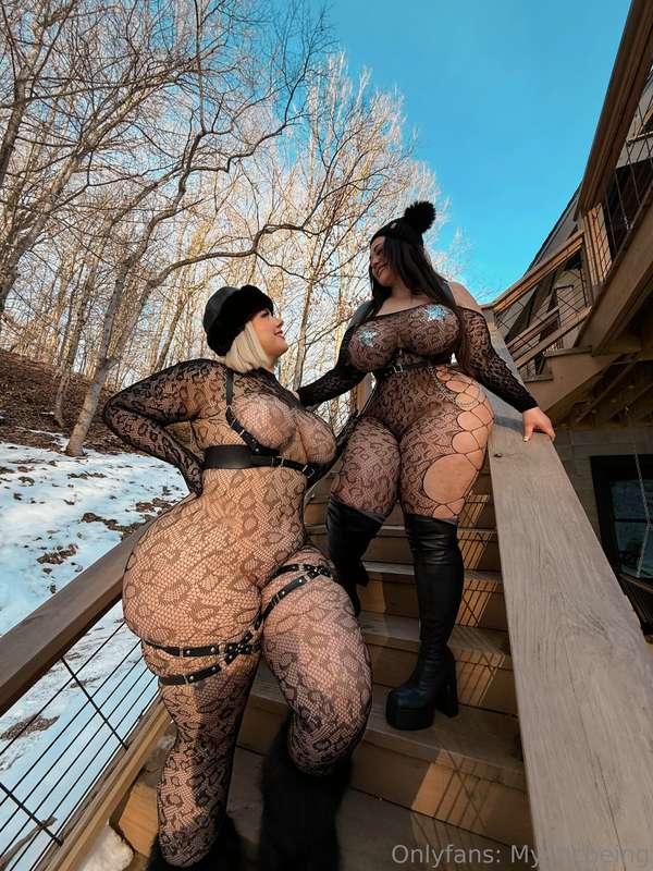 Whose fishnets are you ripping off first? 