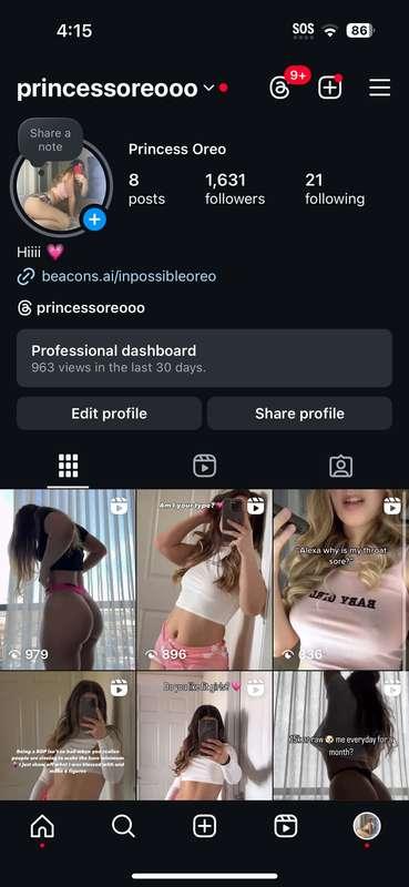 Follow my backup page 💗