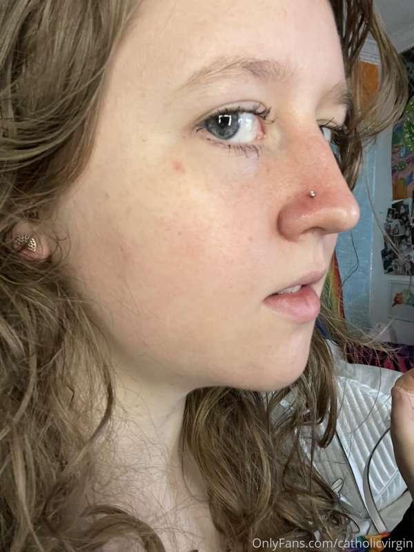 Haha surprise! Got my nose pierced🥰