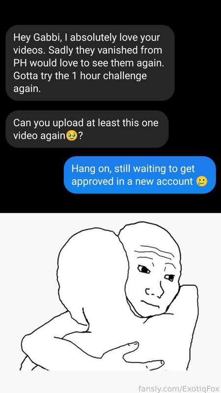 You and me both brotha 🥲

Yeah I got kicked out of the hub... Which sucks but my next move is to spread out more into different sites. Trying my luck again with peehub, and then starting an account with xham. Still waiting approval tho so I'll keep you guys posted 🦊

About my content #joi #react #reaction #pornreact #masturbation #edging #gooning #goon #meme #lol