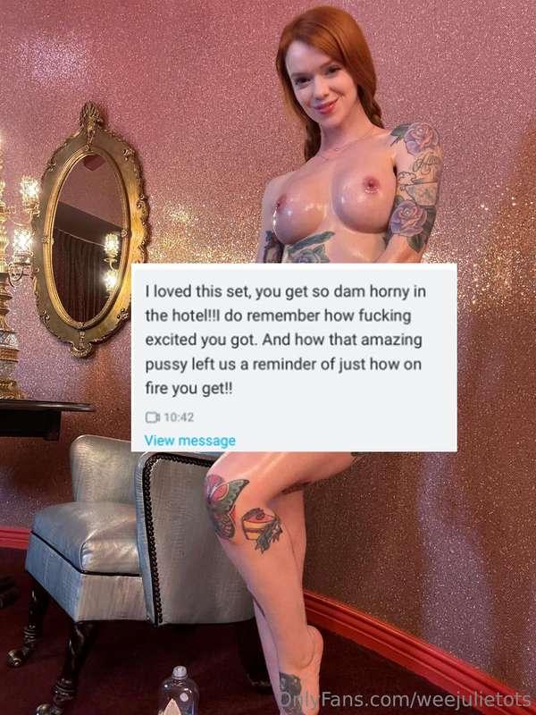 Last night's Valentines package going down a treat in the DM..