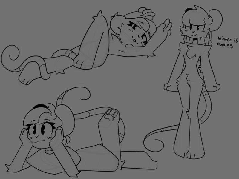 Thigh highs and sketches