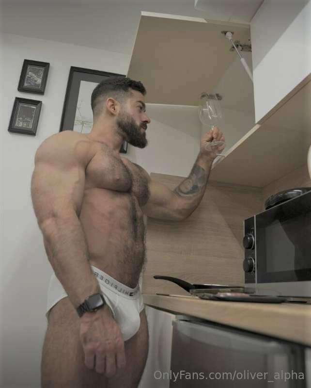 Cooking up something hot... but judging by the way this cock..