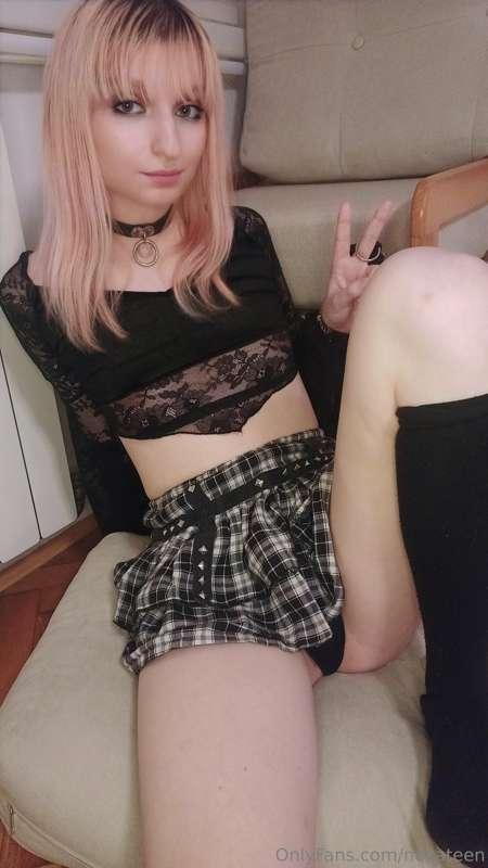 Check out this cute gothic top and a masturbator I bought th..