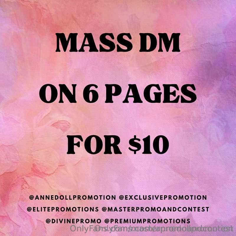 Mass DM is the best for exposure, and now I offer Mass DM on..
