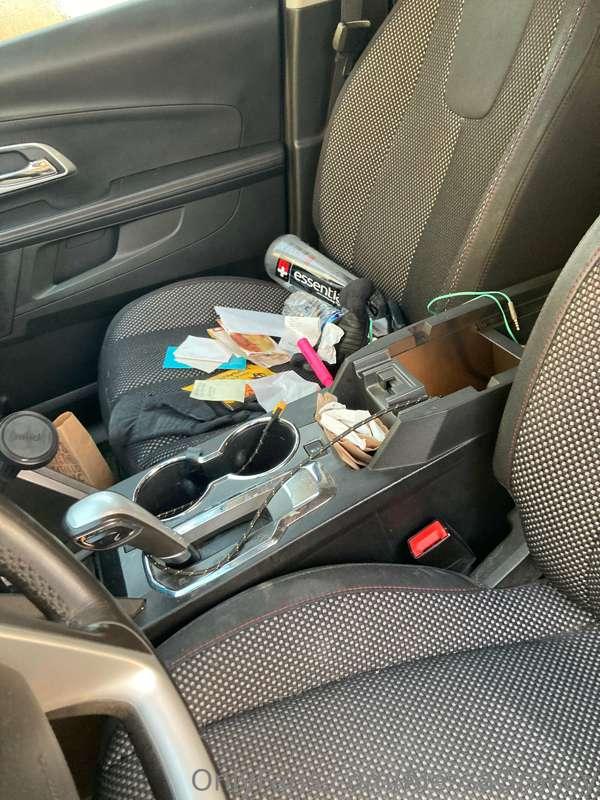 Cannot believe I got my car broken into last night! And I ra..