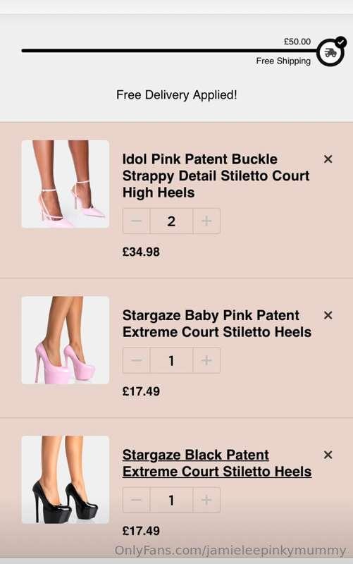 Anyone wanna treat me to some new shoes or clothes for Chris..