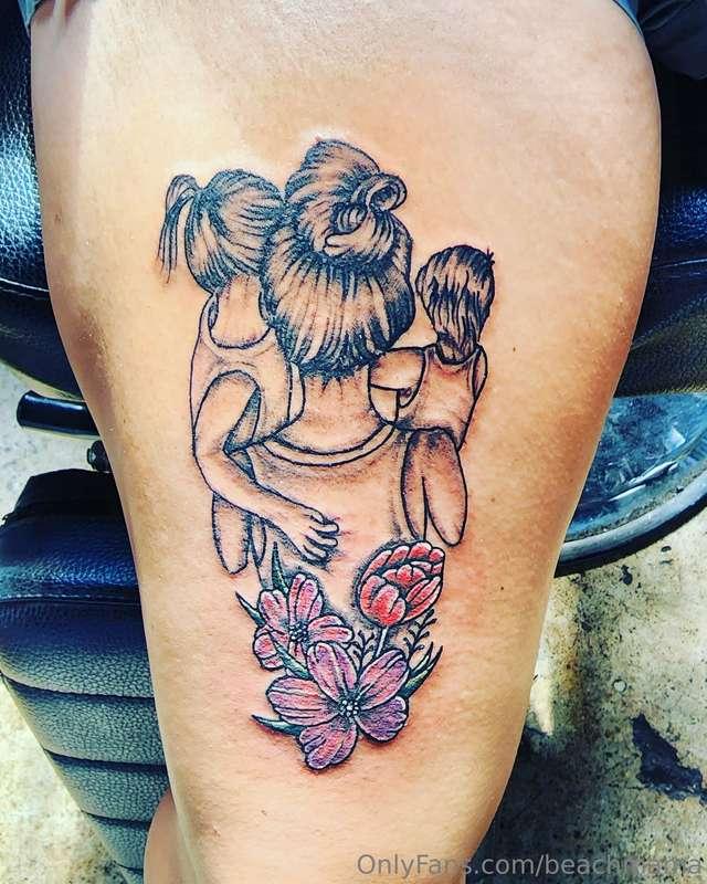 Newest tattoo. I'm so thankful for having two beautiful kidd..