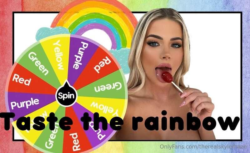 ## 👅 ***Rainbow of cum*** 👅 I know you want to taste it 😏🌈 *..