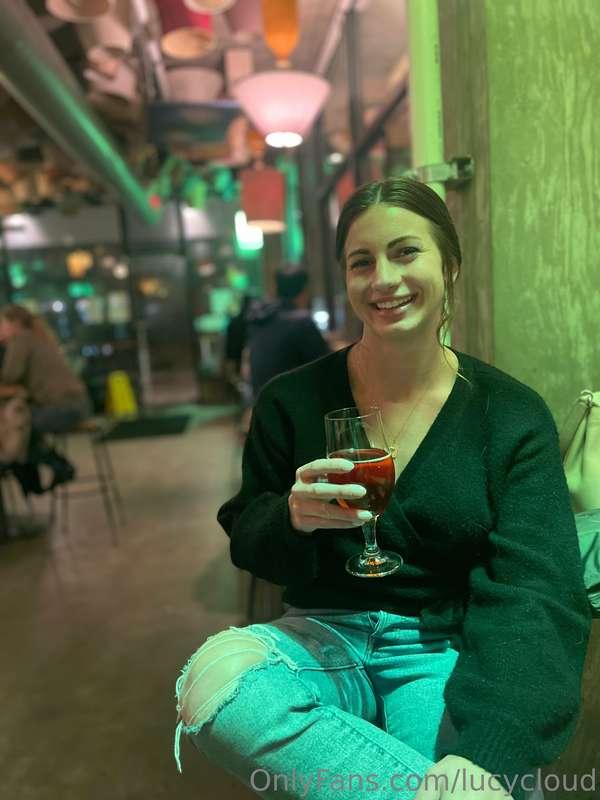 A nice night for a drink after so much sex and love in the a..