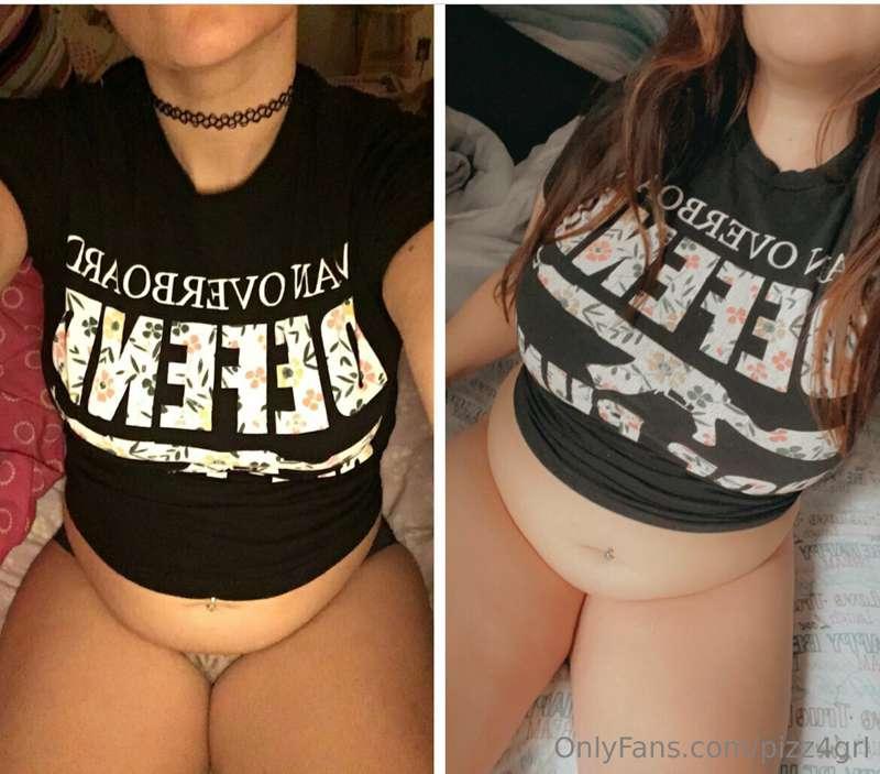 A lil comparison 🙈 my undies DISAPPEARED completely… and my ..