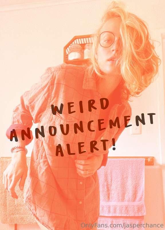 ‼️ WEIRD ANNOUNCEMENT ALERT — I'M LOSING MY TITS (LITERALLY)..