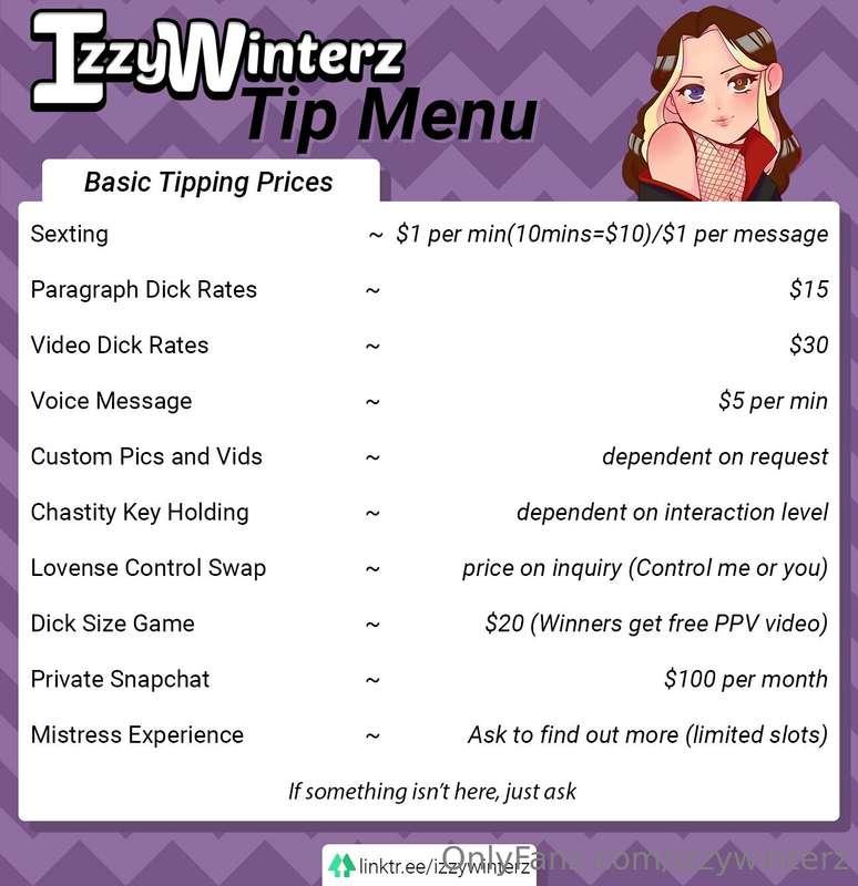 New menu!! what do you think? 💖