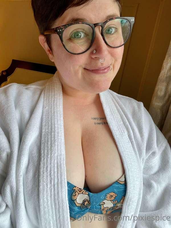 Fancy hotel bath robe